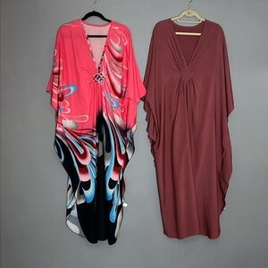 Set of 2 pink kaftans